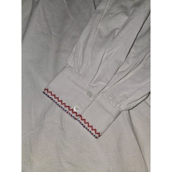 Xirena Lyric Top White Canvas Size Small Cotton Oversized Embroidered Blouse New - Picture 13 of 16